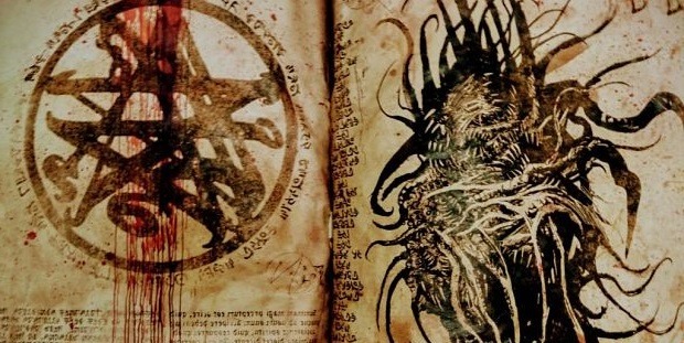 Artwork inspirado en el Necronomicon. (El Espejo Gótico)